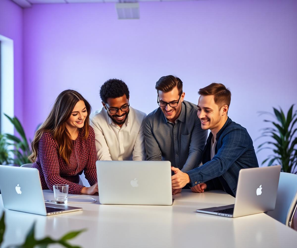 The WebVortex team collaborating on an automation build